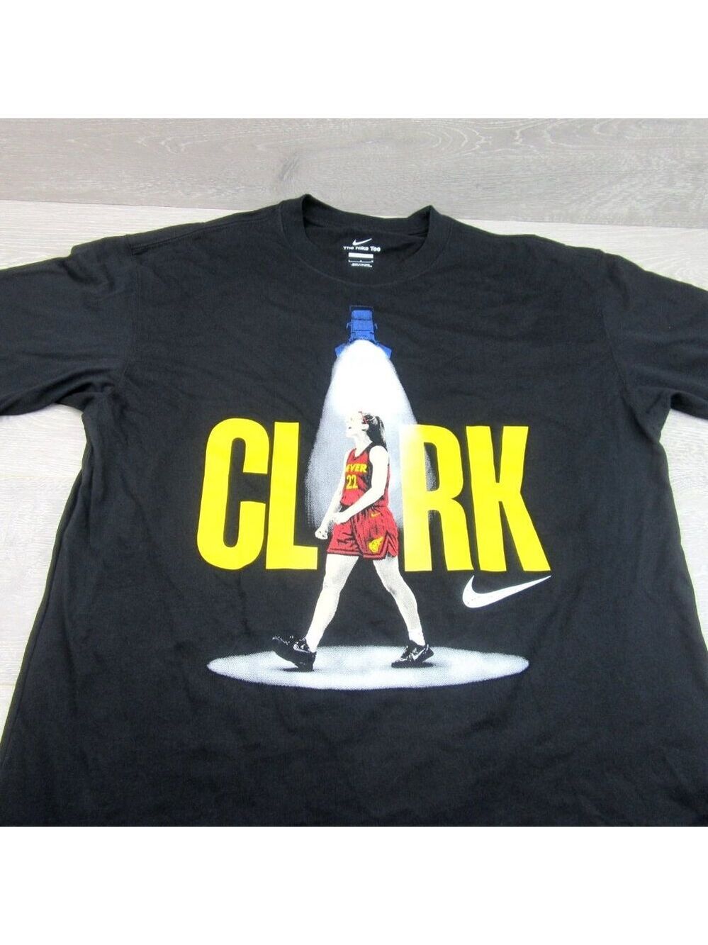 Nike Caitlin Clark "So Win" T-Shirt Men's Size Large Black TEE NEW IO7376-010 - Picture 3 of 12